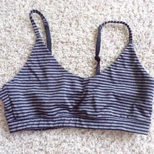 H&M Black and Gray Sports Bra